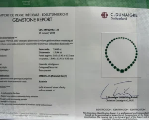 Luxury Rosemary 79.85 Carats Emerald Cut Emerald Gemstone Necklace in Platinum 7 Rosemary 79.85 Carats Emerald Cut Emerald Gemstone Necklace in Platinum