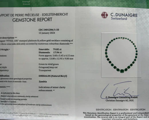 Luxury Rosemary 79.85 Carats Emerald Cut Emerald Gemstone Necklace in Platinum 4 Rosemary 79.85 Carats Emerald Cut Emerald Gemstone Necklace in Platinum