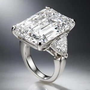 Exquisite 20.45 Carat Flawless Emerald Cut Diamond Ring GIA Certified Platinum