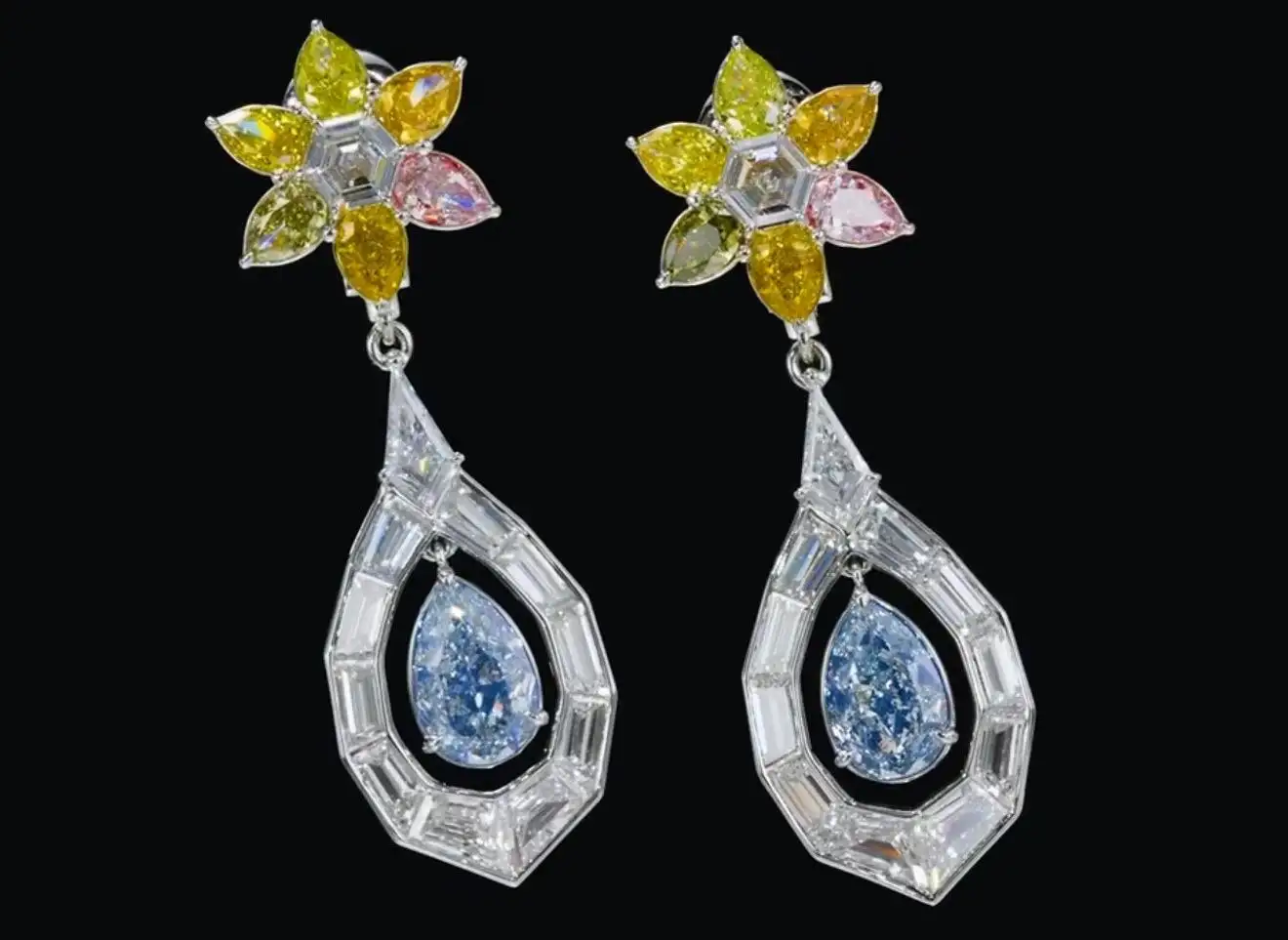 Emilio Jewelry 6.00 Carat Fancy Blue Diamond Earrings GIA Certified 3 Emilio Jewelry 6.00 Carat Fancy Blue Diamond Earrings GIA Certified