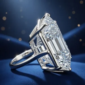 GIA 12.91 Ct D Flawless Emerald Ring 14 GIA 12.91 Ct D Flawless Emerald Ring