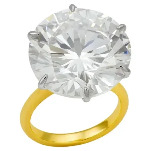GIA 12.30 Ct Round Brilliant Diamond Ring