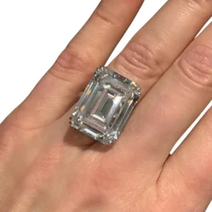 GIA 12.91 Ct D Flawless Emerald Ring