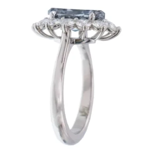 Nally Jewels GIA Grayish Blue Diamond Ring This ring has a center diamond of 2.14 carat