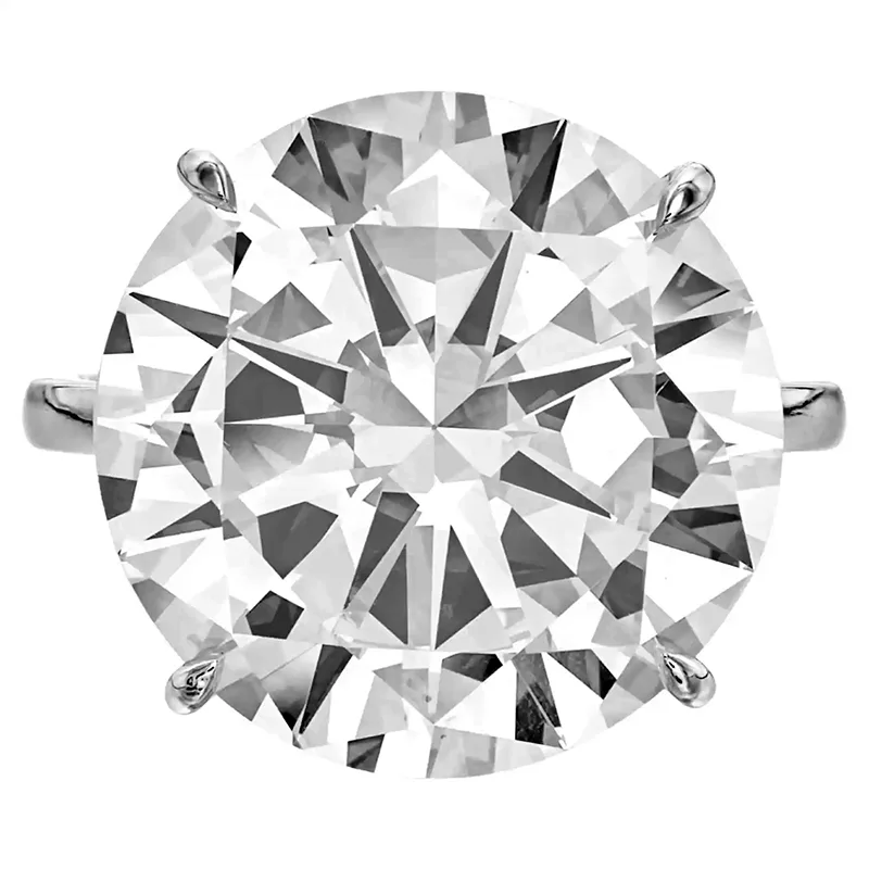 Gia 34 Carat Round Brilliant Cut Diamond Ring 3 Gia 34 Carat Round Brilliant Cut Diamond Ring