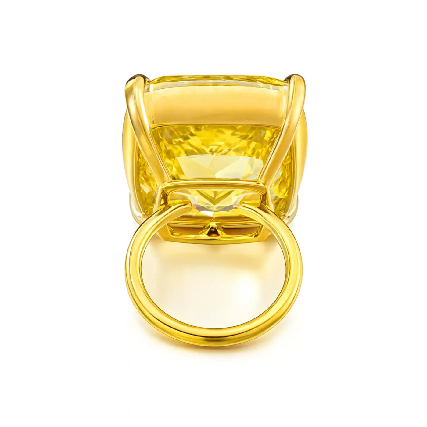 GIA 30.04 Ct Fancy Vivid Yellow Cushion Diamond Ring 6 GIA 30.04 Ct Fancy Vivid Yellow Cushion Diamond Ring