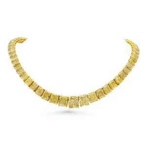 GIA 180ct Fancy Yellow Diamond Set