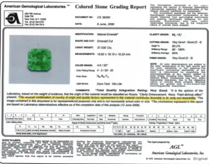 Stunning AGL 37.53 Carat No Oil Emerald and Diamond Ring 12 AGL 37.53 Carat No Oil Emerald and Diamond Ring