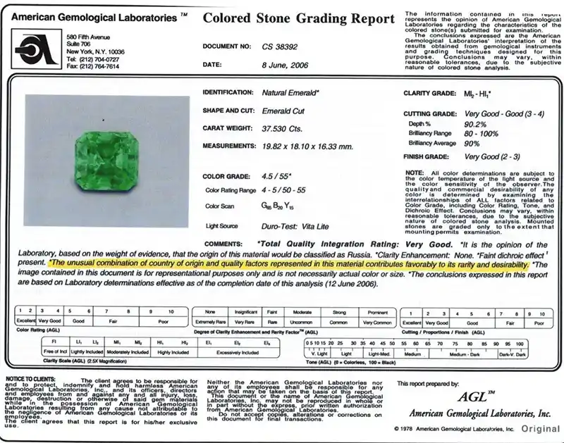 Stunning AGL 37.53 Carat No Oil Emerald and Diamond Ring 4 AGL 37.53 Carat No Oil Emerald and Diamond Ring