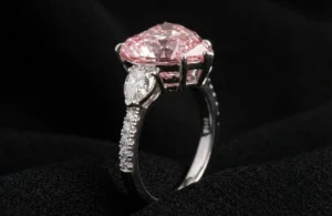 11.90 Ct Natural Light Pink Diamond Ring GIA IF