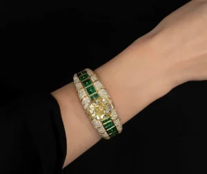 Bulgari 27.63ct Fancy Intense Yellow Diamond GIA Bangle