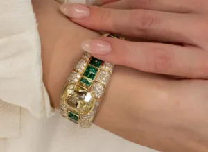 Bulgari 27.63ct Fancy Intense Yellow Diamond GIA Bangle